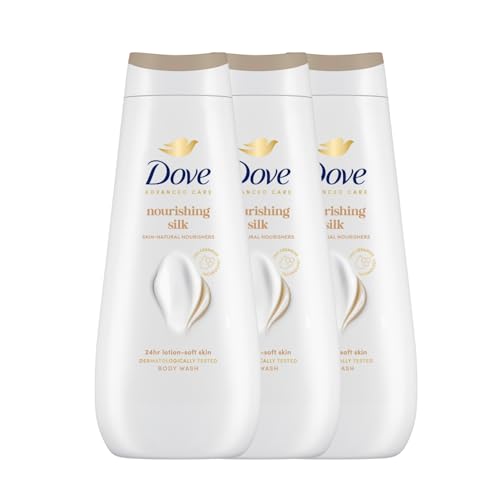 Image of Dove Advanced Care Sulphate Free Body Wash for Women Made with Skin-Natural Nourishers and Micromoisture Provides 24 Hours Renewing Lotion-Soft Softer Skin, 400ml Pack of 3