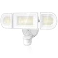 Olafus 180W Motion Sensor Outdoor Lights, 18000lm Dusk to Dawn LED Flood Lights Outdoor Wired, 6500K Daylight Motion Lights for Outside, IP65 Waterproof Exterior Security Light, White