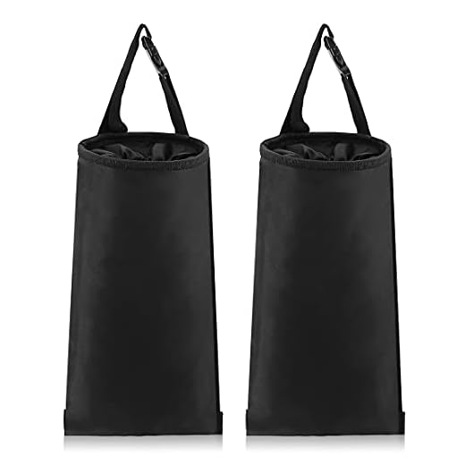 UTSAUTO 2 Pack Car Trash Bags Car Trash Can Washable Eco-Friendly Seat Back Hanging Car Trash Bag Car Garbage Bag for Car,Travelling,Outdoor
