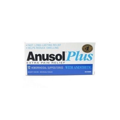 ANUSOL PLUS 12 Hemorrhoidal SUPPOSITORIES