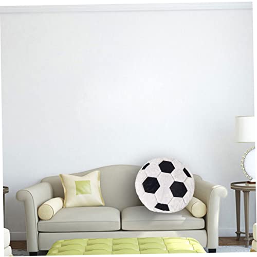 Coussin support arrière de canapé en forme de ballon de foot doux - 4