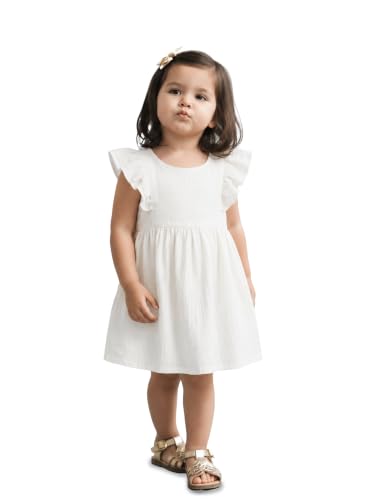 Image of Kidbea Cotton Girls Dress | Ultra-Soft Summer Wear Casual Dress for Kids