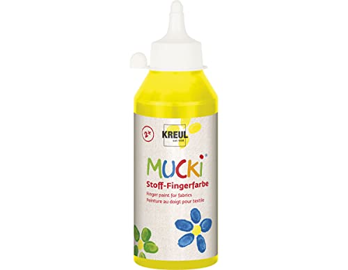 Mucki 28402 - Tela, Pintura del Dedo 250ml, Amarillo Cover