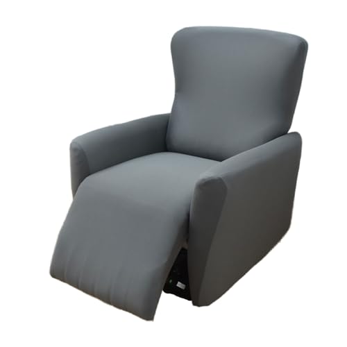 WWQQKJ Fodera per poltrona Relax, alta elasticità per poltrona relax reclinabile, 4 pezzi, con tasche laterali, estraibili e lavabili fodere protettive(J)
