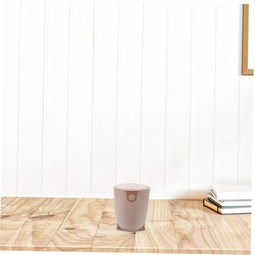 Bote de basura compacto con tapa para cocina y oficina miniatura 5