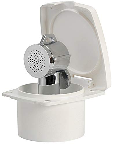 Coffret douche New Edge Osculati à plat équipé d'un flexible long nylon 4 m anti-torsion