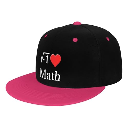 I Love Math Adult Baseball Hat Flat Top Hat Hip Hop Hat2