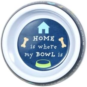 Greenbrier Decorative Melamine Dog Bowls (Home is Where My Bowl is)