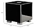REL T/5x 8-Inch Powered Subwoofer – Compact Sealed Design with Class AB Amplifier, RCA Inputs, and Powerful Bass for HiFi Stereo Systems, Home Theater, and Surround Sound – High Gloss Black Finish