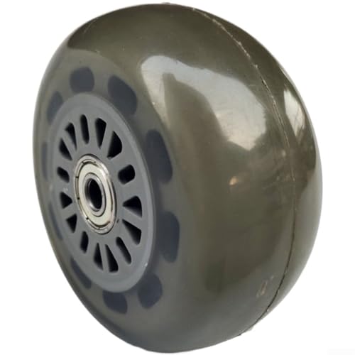 Patinete de tres ruedas con ruedas silenciosas de poliuretano y estructura plegable para andadores de bebé, 100 x 48 mm, enfoque de durabilidad (F)