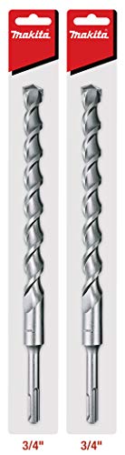 Makita 2 Pack - Sds-Plus 3/4” Drill Bits For Sds+ Rotary Hammers - 10" Deep Drilling Into Concrete & Masonry #TOP10
