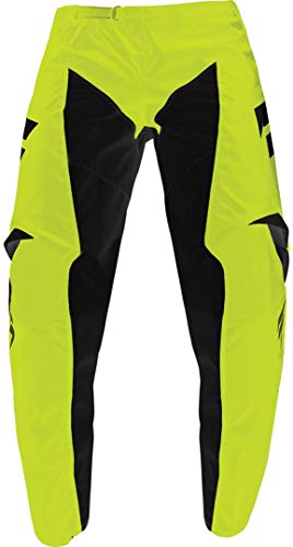 Shift Racing Youth Whit3 Race Pants Flo Yellow 28