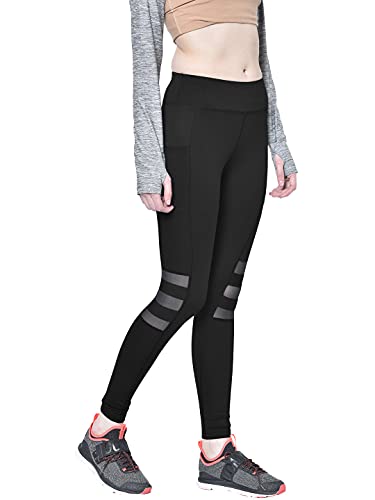 Image of CHKOKKO Women's High Rise Regular Fit Polyester Blend Sports Leggings (JSSTIGHT)