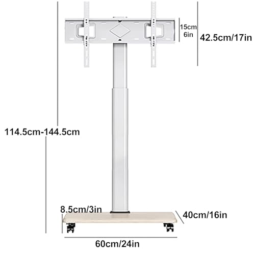 Soporte móvil para TV de 32-75 pulgadas con inclinación 30° miniatura 2