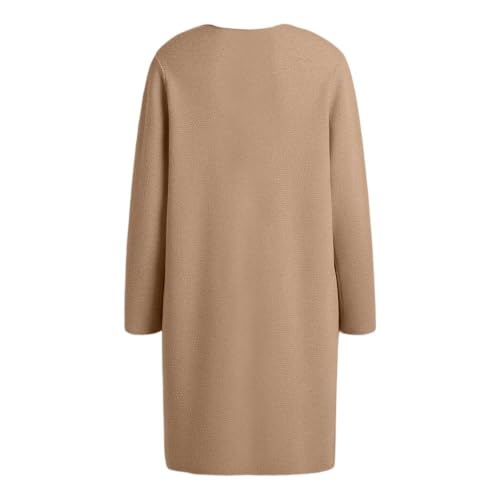 GOSEAGOTOFUN Long Cardigans for Women Dressy Lightweight Cardigan Long Sleeve Open Front Jacket Fall Winter Casual Outerwear 01-Khaki Small - image 4