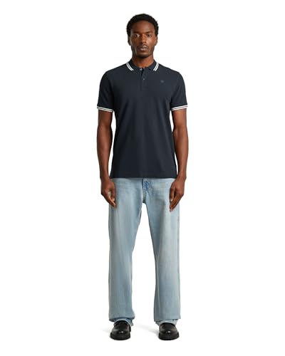 G-Star Men's Dunda Slim Stripe Polo, Size: XS, Color Blue – Ansicht 4