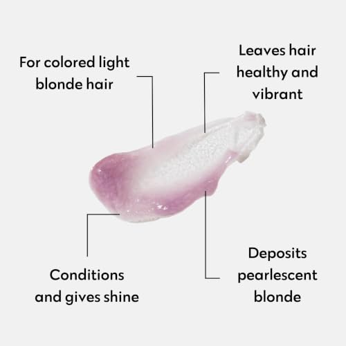 Image of FOUR REASONS Color Mask, Pearl Blonde (27 Colors) - Hair Gloss & Color Depositing Conditioner - Semi Permanent Hair Toner for Color-Treated Hair Color For Women - Vegan & Cruelty-Free - 6.76 fl oz