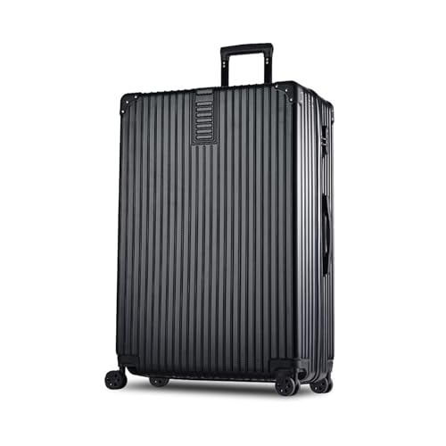Large-Capacity Retro Suitcase Universal Wheel Trolley Case Password Box Extra Large Suitcase Anti-Collision Suitcase Travel Suitcase (Color : A, Size : 60-inch)
