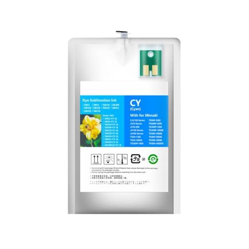 Encre de sublimation SB610 Mimaki TS55 1800 poche 2L cyan avec puce