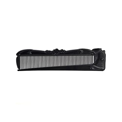 Blakc Rose Women Hair Rat Tail Combs Small Folding Travel Pocket Pack Of 2 #TOP3