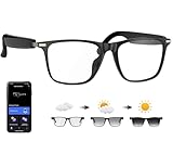XOOMEER Ai Translation Smart Glasses with ChatGPT,Bluetooth Glasses with 164+ Language Translation,Translator Glasses Physical Color-Change Lenses,Multifunctional Audio Eyewear for Women Men (M01)