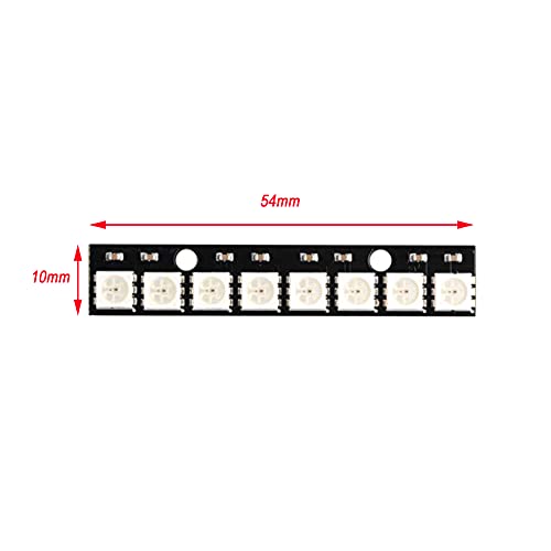 10 unidades LED RGB WS2812B 5 metros miniatura 2