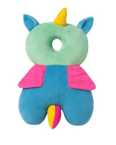 Image of Shark Doo Doo Baby Head Protector Cushion for 6-24 Months | Soft Plush Safety Backpack for Toddlers | Adjustable Straps, Anti-Fall Pillow for Infants (Unicorn)