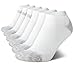 New Balance Big and Tall Women's Socks - Low Cut No Show Athletic Performance Ankle Sock Liners (6 Pack), Size Medium: 6-10, Pure White