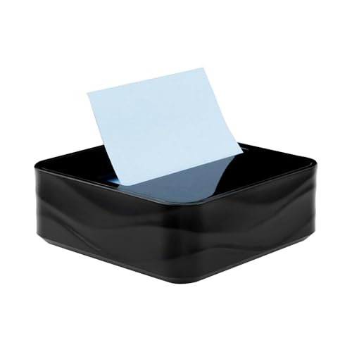Post-it Note Dispenser, Black Wave Design, 1 Dispenser, 3 Pads - image 4