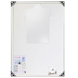 ソフケン(Sofken) アルミ額縁 ラクパネ3D ユニフォーム額 Lサイズ シルバー 【軽量で作品セットが簡単、思い出のユニフォームやオリジナルTシャツなどをディスプレイ、透明樹脂ハンガー付き】