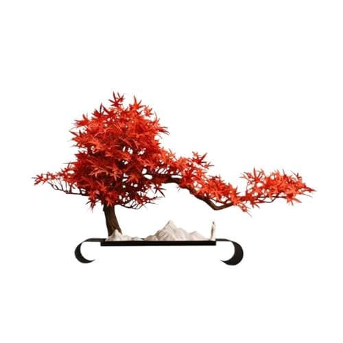 Árbol bonsái artificial de arce rojo falso para decoración de mesas 2