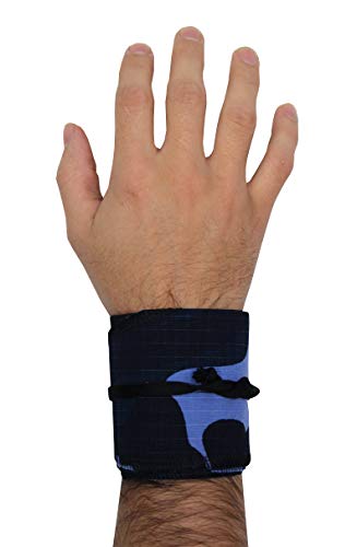 Munhequeira Tecido Crossfit Pro Trainer Vrap (CAMUFLADO CINZA)