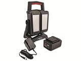 ANSMANN 60W LED Akku Arbeitsstrahler Powerbank-Funktion - Handlampe mit 4 Leuchtstufen bis 4500 Lumen, verstellbare Lampenköpfe, wiederaufladbarer Suchscheinwerfer für Handwerk, Baustelle, Werkstatt