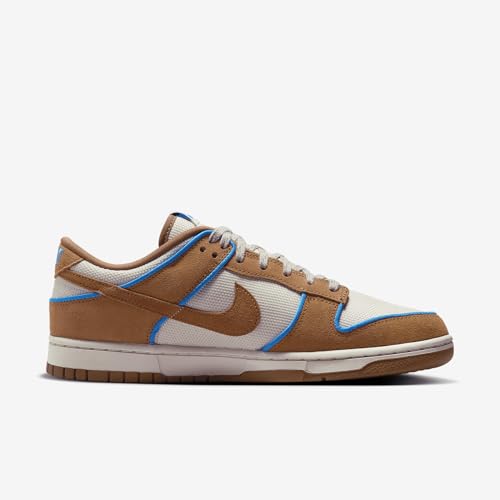 Nike Dunk Low Retro Premium Men's Shoes (FN5825-100, Light Orewood Brown/Photo Blue/Coconut Milk/Light) Size 133