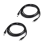 Euogeudel 2PCS 3.3ft PD 20V 3A Trigger USB Type C Male Input to DC 5.5 x 2.5mm Male Power Cable