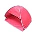 Pop-Up-Strand-Sonnenzelt, tragbares Mini-Personal Shelter Tragbares Sonnenschutz-Gesichts-Kopf-Schatten-Schutzzelt für Camping Angeln (Red- M:70x50x45cm)
