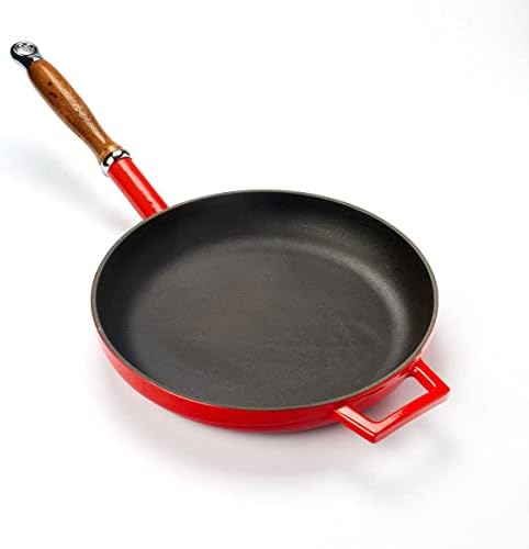 Lava Metal Döküm Kızartma Tavası, 28 Cm, Kırmızı