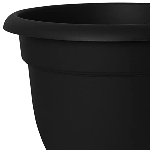 Bloem 20-56920 Fiskars 20 Inch Ariana With Self-Watering Grid, Black #TOP5