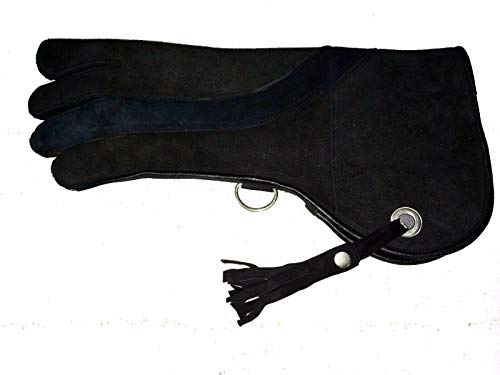 Gant 3 couches protection rapace en daim noir 16 pouces