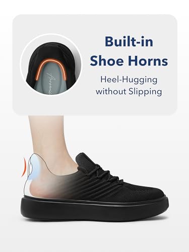 Arromic Women's Sneakers Hands Free Slip-ins Shoes Comfortable Walking Shoes for Women Easy Slip-On Anti-Slip Shoes for Pregnant Elderly Low Back Pain3