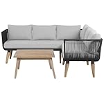 Alcamo Sitzgruppe Akazienholz Taupe