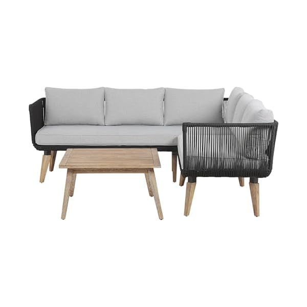 Alcamo Sitzgruppe Akazienholz Taupe