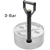 Adjustable kettlebell Handle, Heavy Duty Kettlebell Handle for Plates, Loading Pin with D-bar, Double D-bar and T-bar for Olympic Weight Plates, Hold Up 200lbs.