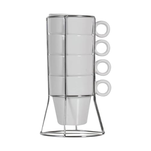 Imagen de Hogar y Mas Tazas DE CAFÉ EN Set DE 4 con Base 22 CL