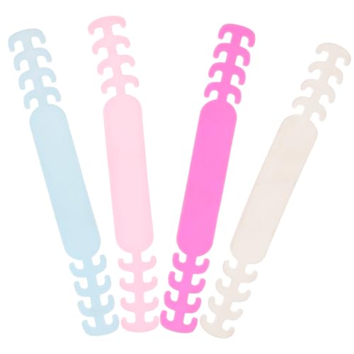 NULYLU 10個 伸縮性のある バンドのバックル 延長バックル ロープバックル 調節可能なバックルコード イヤーグリップエクステンション 耳のバックル お面 作り耳紐バックル