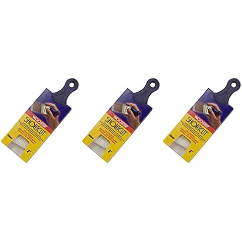 Wooster Brush Q3211-2 Shortcut Angle Sash Paintbrush, 2-Inch, White - 3 Pack Cover