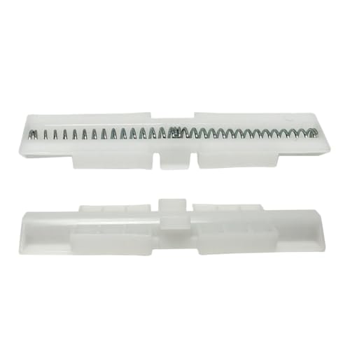 2 piezas Resorte de nylon para puerta plegable de clóset 1170 | Herrajes guía deslizante para montaje superior que protege la pista de puertas miniatura 3