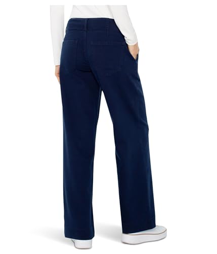 Liverpool Women's Utility Patch Pocket Wide Leg Mid-Rise Pants2