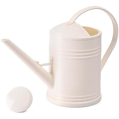 UFANME Plant Watering Can - 1/2 Gallon - Plastic for Indoor and Outdoor House Plant Garden - with Long Spout and Sprinkler Head Cover