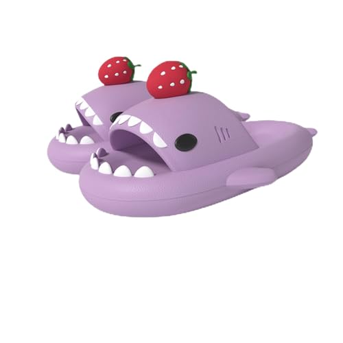 Strawberry Shark Slides,Sharky Slippers Children's Flip-Flops,summer non-slip slippers for Boys And Girls